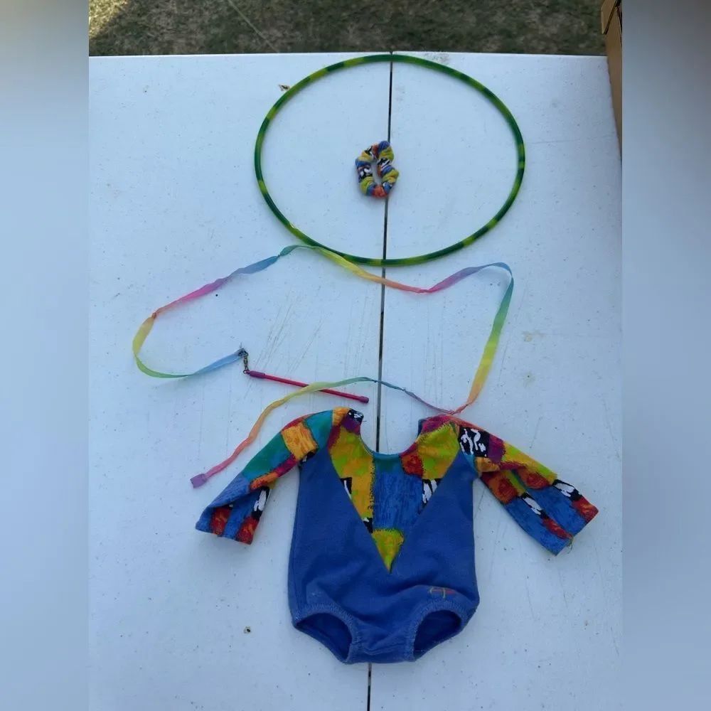 American Girl Colorful Gymnastics Bodysuit with Accessories